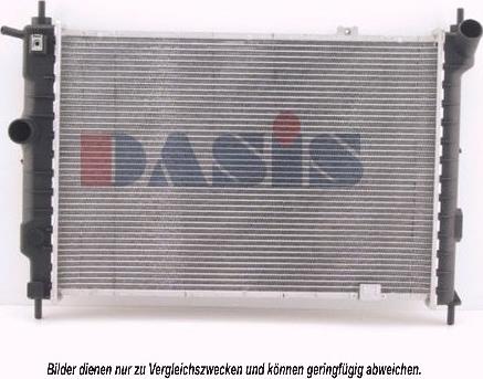 AKS Dasis 151450N - Радіатор, охолодження двигуна autocars.com.ua