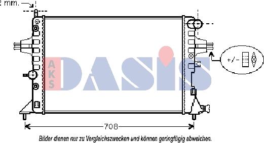 AKS Dasis 151640N - Радиатор, охлаждение двигателя autodnr.net