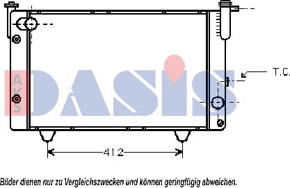 AKS Dasis 151700N - Радіатор, охолодження двигуна autocars.com.ua