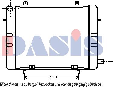 AKS Dasis 151710N - Радіатор, охолодження двигуна autocars.com.ua