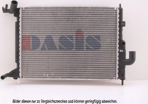 AKS Dasis 151880N - Радіатор, охолодження двигуна autocars.com.ua