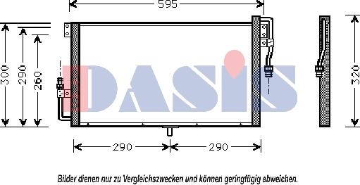 AKS Dasis 152005N - Конденсатор, кондиціонер autocars.com.ua