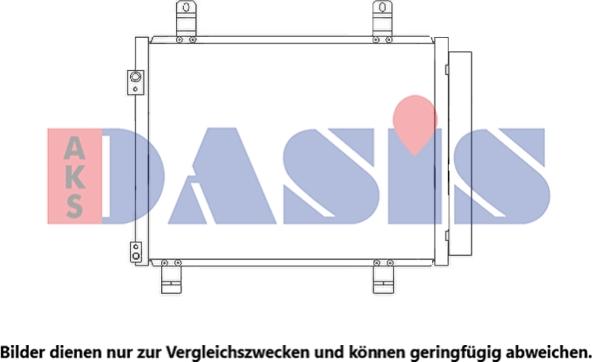 AKS Dasis 152043N - Конденсатор, кондиціонер autocars.com.ua