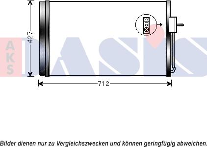 AKS Dasis 152047N - Конденсатор, кондиціонер autocars.com.ua