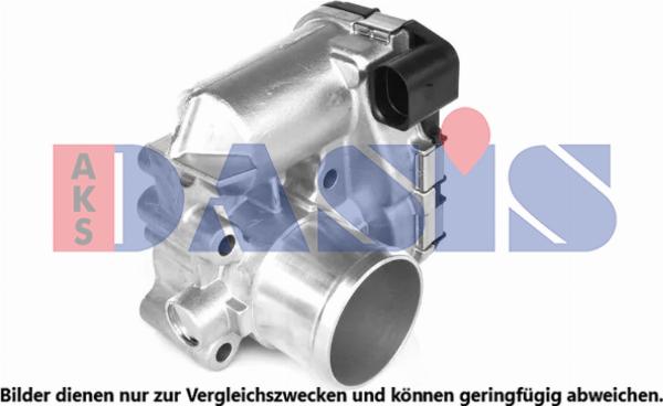 AKS Dasis 157076N - Патрубок дросельної заслінки autocars.com.ua