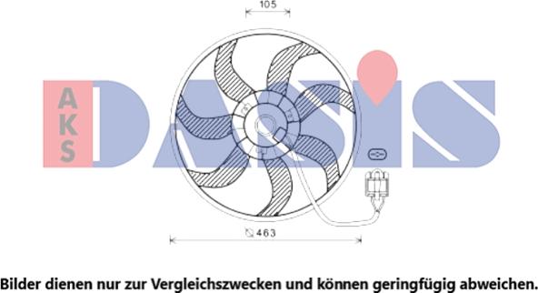 AKS Dasis 158139N - Вентилятор, охолодження двигуна autocars.com.ua