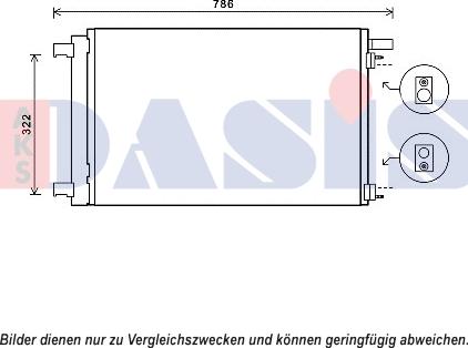 AKS Dasis 162014N - Конденсатор, кондиціонер autocars.com.ua