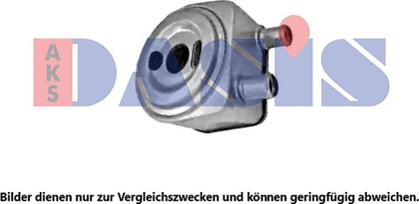 AKS Dasis 166061N - Масляний радіатор, рухове масло autocars.com.ua