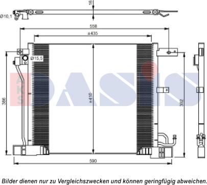 AKS Dasis 172008N - Конденсатор, кондиціонер autocars.com.ua