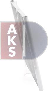 AKS Dasis 172012N - Конденсатор, кондиціонер autocars.com.ua