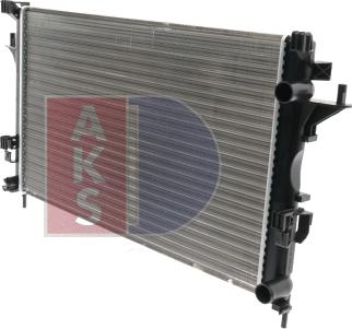 AKS Dasis 180001N - Радіатор, охолодження двигуна autocars.com.ua