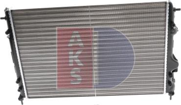 AKS Dasis 180005N - Радіатор, охолодження двигуна autocars.com.ua