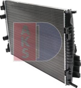 AKS Dasis 180047N - Радіатор, охолодження двигуна autocars.com.ua