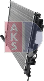 AKS Dasis 180081N - Радіатор, охолодження двигуна autocars.com.ua
