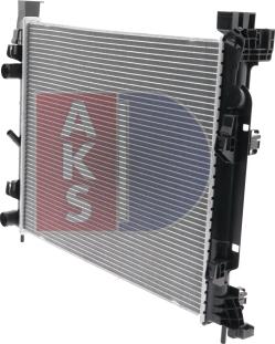 AKS Dasis 180086N - Радіатор, охолодження двигуна autocars.com.ua