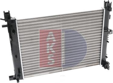 AKS Dasis 180094N - Радіатор, охолодження двигуна autocars.com.ua