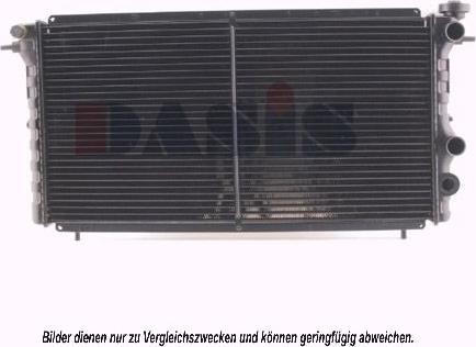 AKS Dasis 180350N - Радіатор, охолодження двигуна autocars.com.ua