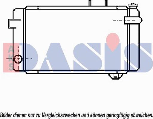 AKS Dasis 180420N - Радіатор, охолодження двигуна autocars.com.ua