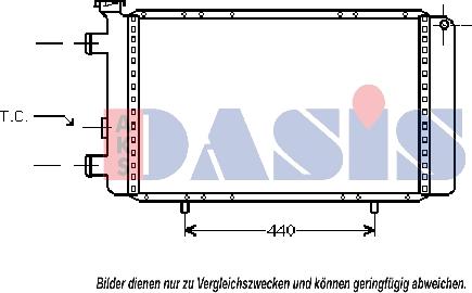 AKS Dasis 180800N - Радіатор, охолодження двигуна autocars.com.ua