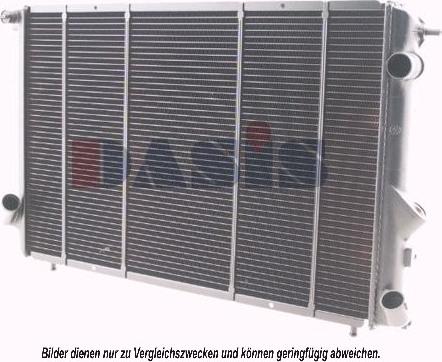 AKS Dasis 180970N - Радіатор, охолодження двигуна autocars.com.ua