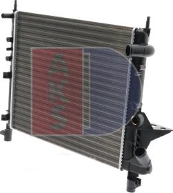 AKS Dasis 181010N - Радіатор, охолодження двигуна autocars.com.ua