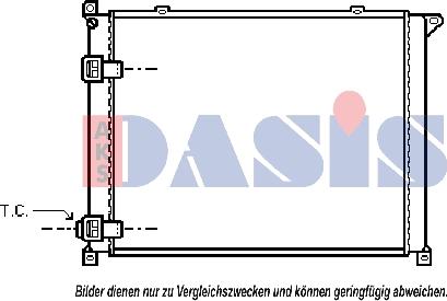 AKS Dasis 181140N - Радіатор, охолодження двигуна autocars.com.ua