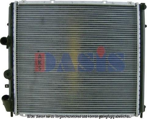 AKS Dasis 181250N - Радіатор, охолодження двигуна autocars.com.ua