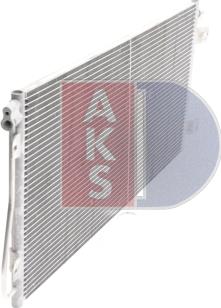 AKS Dasis 182017N - Конденсатор, кондиціонер autocars.com.ua