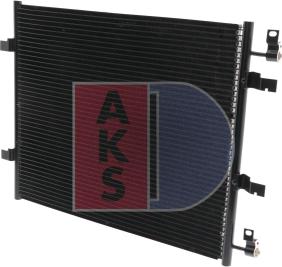 AKS Dasis 182034N - Конденсатор, кондиціонер autocars.com.ua