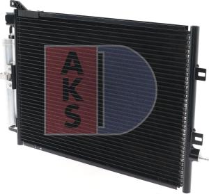 AKS Dasis 182036N - Конденсатор, кондиціонер autocars.com.ua