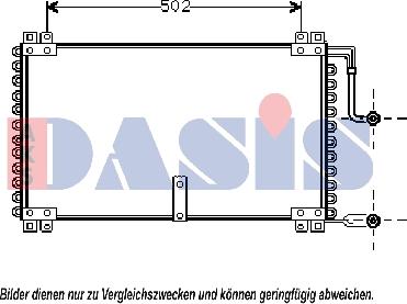 AKS Dasis 182060N - Конденсатор, кондиціонер autocars.com.ua