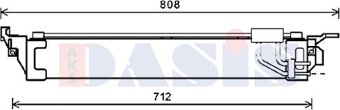 AKS Dasis 186005N - Масляний радіатор, рухове масло autocars.com.ua