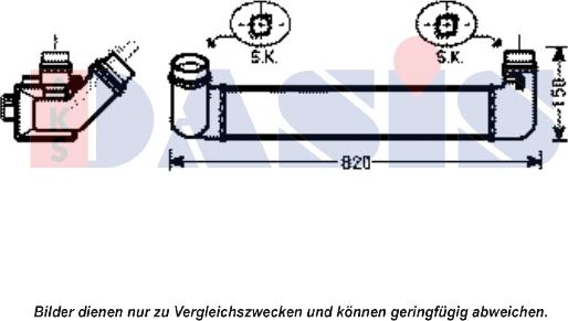 AKS Dasis 187025N - Интеркулер autocars.com.ua