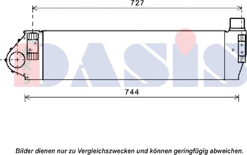 AKS Dasis 187029N - Интеркулер autocars.com.ua