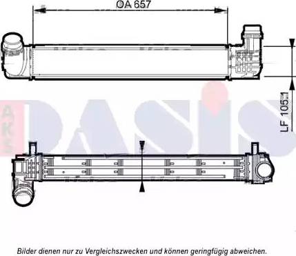 AKS Dasis 187039N - Интеркулер autocars.com.ua