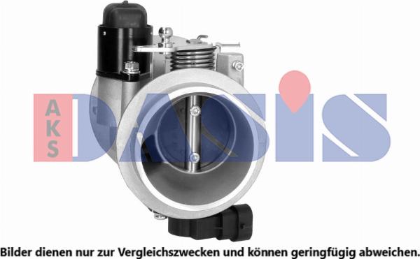 AKS Dasis 187054N - Патрубок дросельної заслінки autocars.com.ua