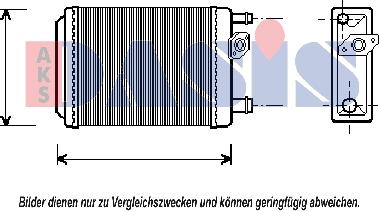 AKS Dasis 189010N - Теплообмінник, опалення салону autocars.com.ua