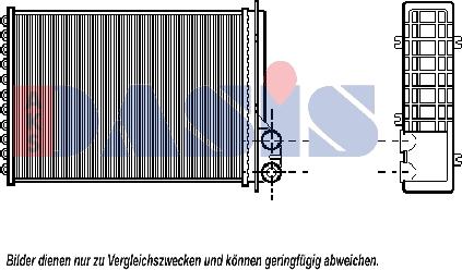 AKS Dasis 189110N - Теплообмінник, опалення салону autocars.com.ua