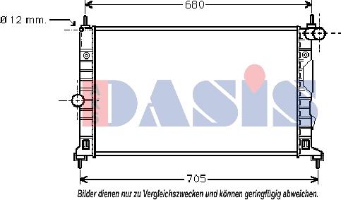 AKS Dasis 190007N - Радиатор, охлаждение двигателя autodnr.net