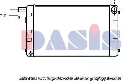 AKS Dasis 190090N - Радіатор, охолодження двигуна autocars.com.ua