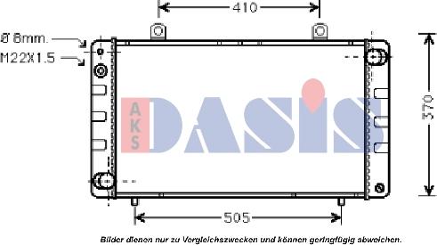 AKS Dasis 190040N - Радіатор, охолодження двигуна autocars.com.ua