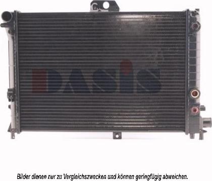 AKS Dasis 190110N - Радіатор, охолодження двигуна autocars.com.ua