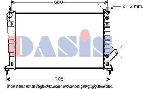 AKS Dasis 190300N - Радиатор, охлаждение двигателя autodnr.net