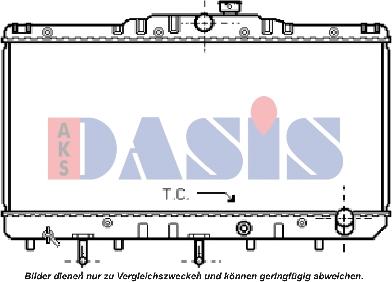 AKS Dasis 210040N - Радіатор, охолодження двигуна autocars.com.ua