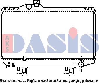 AKS Dasis 210053N - Радіатор, охолодження двигуна autocars.com.ua