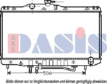 AKS Dasis 210081N - Радіатор, охолодження двигуна autocars.com.ua