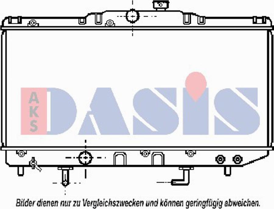 AKS Dasis 210085N - Радіатор, охолодження двигуна autocars.com.ua