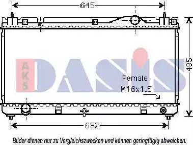 Nissens 64633A - Радіатор, охолодження двигуна autocars.com.ua