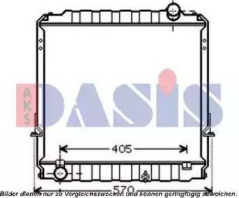 AKS Dasis 210155N - Радіатор, охолодження двигуна autocars.com.ua