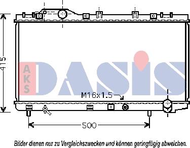 AKS Dasis 210182N - Радіатор, охолодження двигуна autocars.com.ua